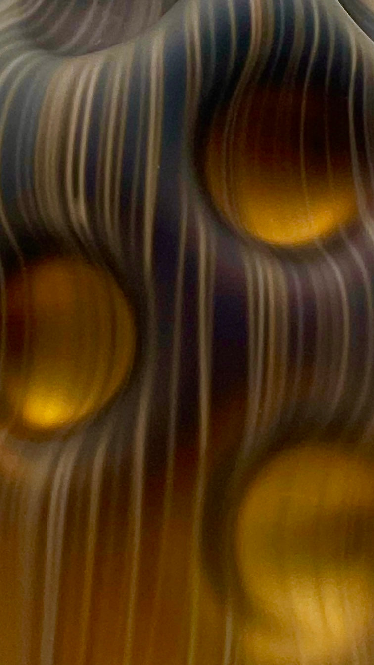 Surface detail of Fluid Topographies: Object 29 by George William Bell.